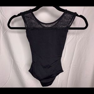 Black lace dance leotard!